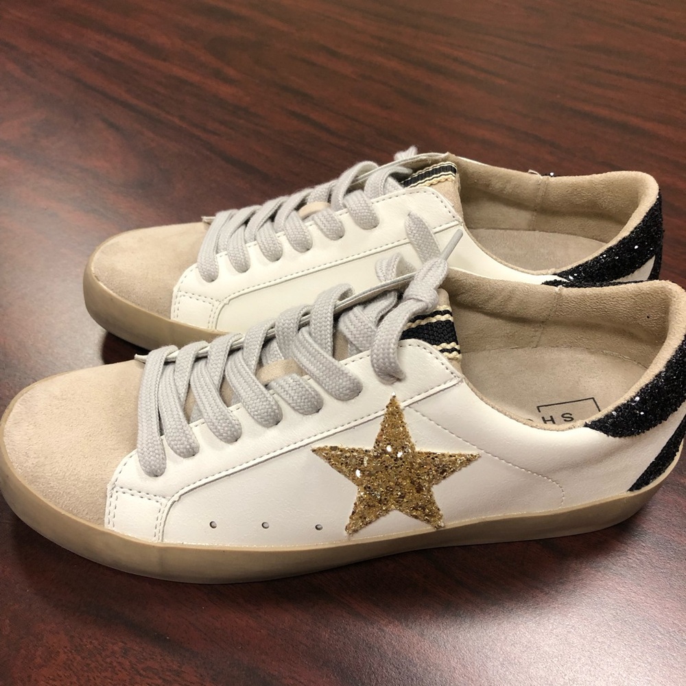 Shu Shop White Star Sneakers